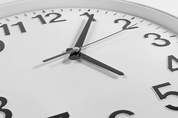 istock close up of surface of clock ,black and white concept 609901854