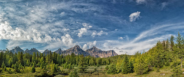 istock Canada Rocky Mountains Panorama landscape view 609906208