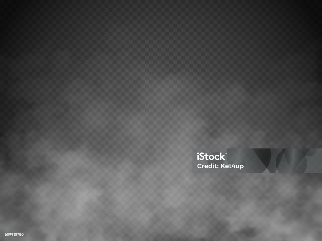 Fog or smoke isolated transparent special effect. White vector cloudiness Fog or smoke isolated transparent special effect. White vector cloudiness, mist or smog background. Magic template. Vector illustration Fog stock vector