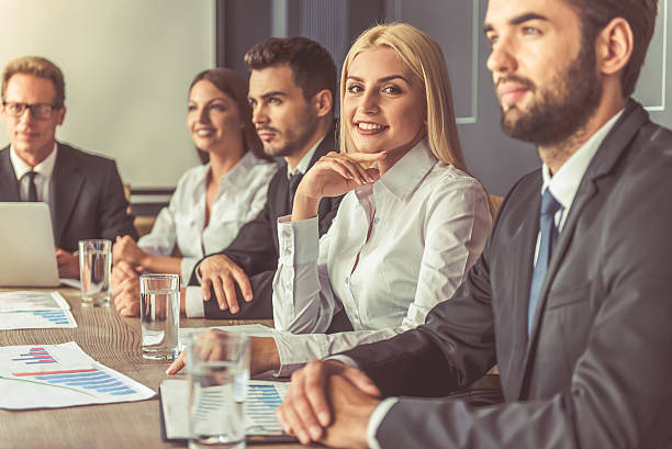 istock Business people at the conference 609910854
