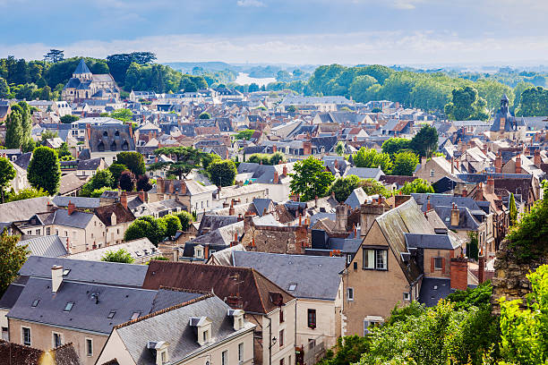 istock Amboise panorama - aerial view 609911682