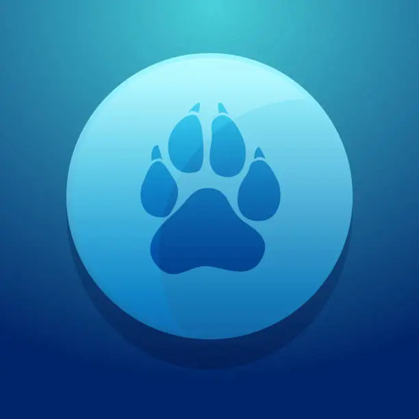 Vector illustration of Footprint icon