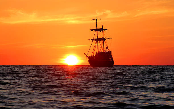 istock sailing ship vintage sea sunset 609913872