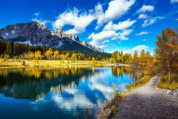 istock The path surround the lake 609915338