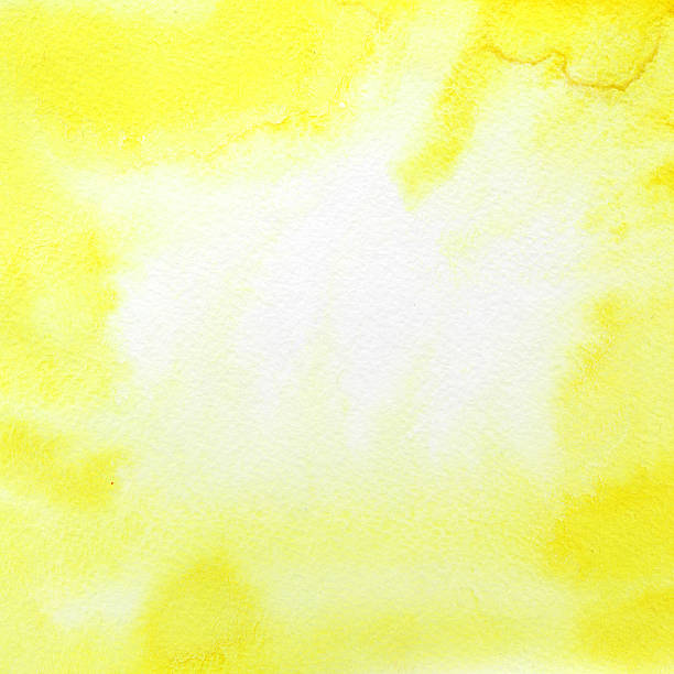 istock Yellow watercolor background 609915402