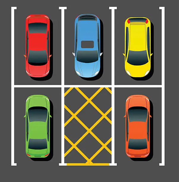 Vector illustration of Private Parking