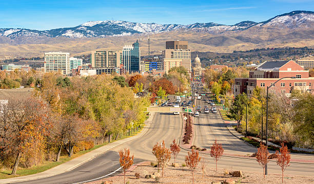 istock Boise City skyline in the fall 609923012
