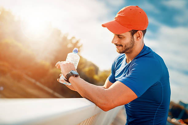 istock Portrait of athletic man after training 609923610