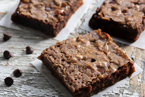 istock Homemade brownies, selective focus 609931510