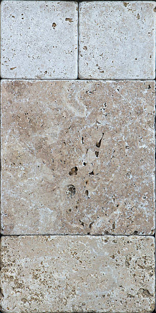 istock Samples of the texture of travertine, Indian stone 609937396
