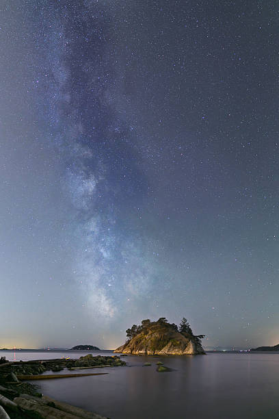 istock Milky Way with islet, Whytecliff Park, West Vancouver, BC, Canada 609937780