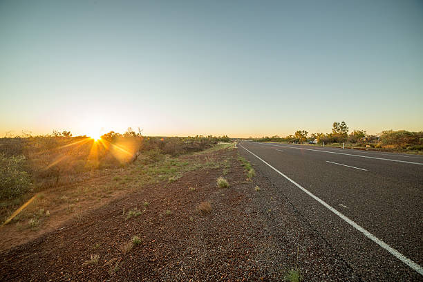 istock Spectacular sunset over Red Centre landscape of Australia 609938862