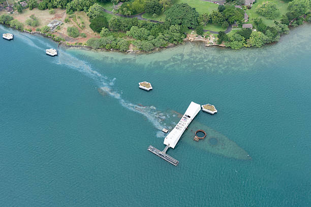 Pearl Harbor, Hawaii stock photo