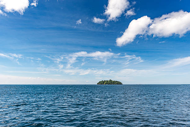 istock Beautiful sky, sea with the island 609942510