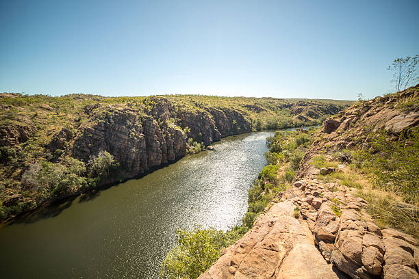 gorges de katherine - australia katherine northern territory ravine photos et images de collection