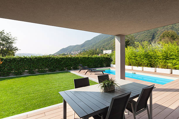 istock veranda of a modern house 609944478