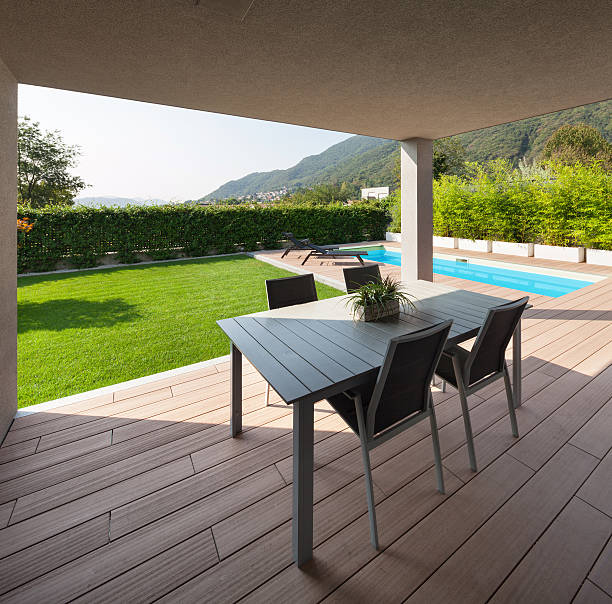 istock veranda of a modern house 609944926