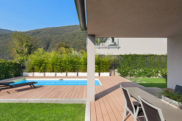 istock veranda of a modern house 609945176