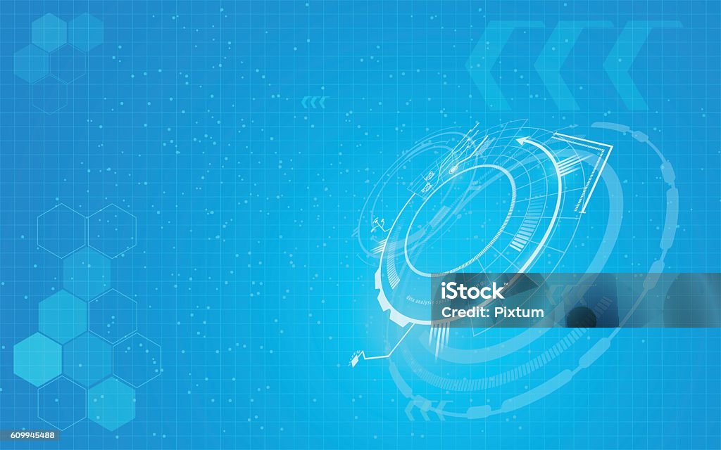 Abstract Tech Pattern Innovation Concept Background Stock Illustration ...