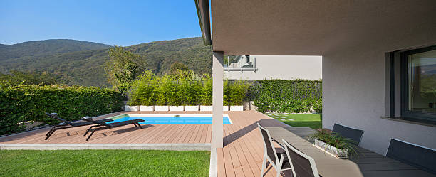 istock veranda of a modern house 609945592
