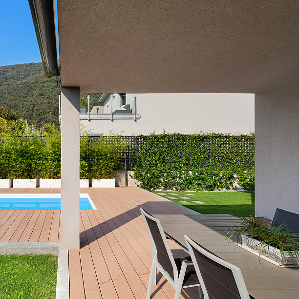 istock veranda of a modern house 609946122