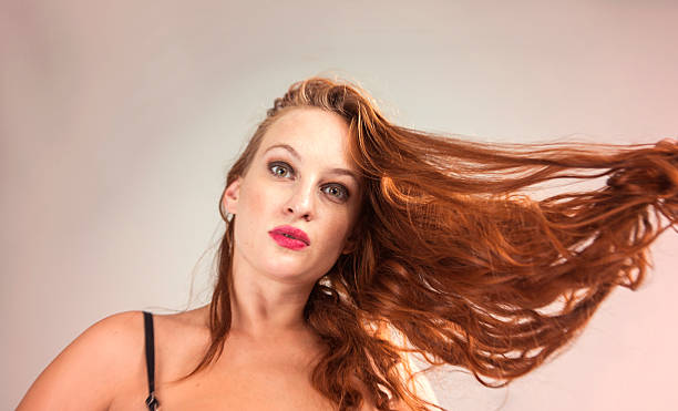 istock Young red haired irish female model posing in istanbul turkey 609947554