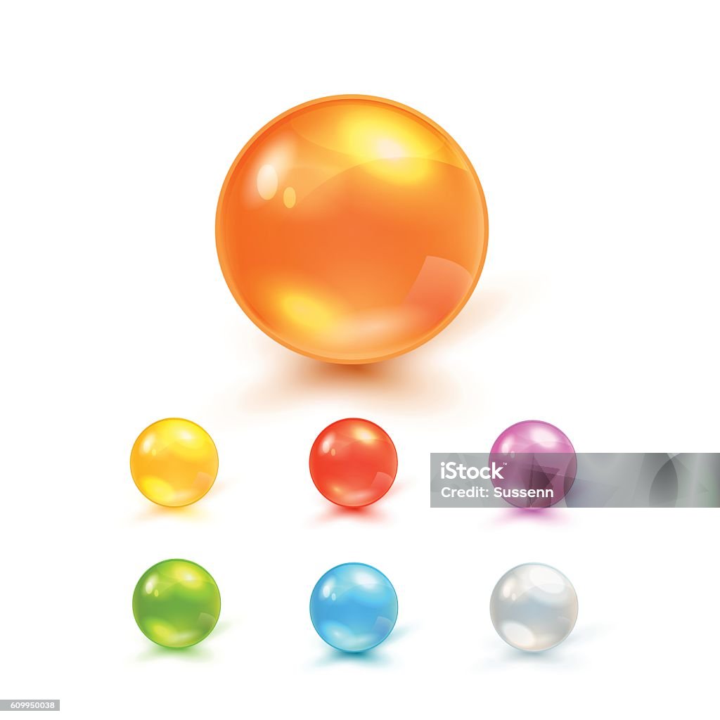 Conjunto de bolas - arte vectorial de Esfera libre de derechos
