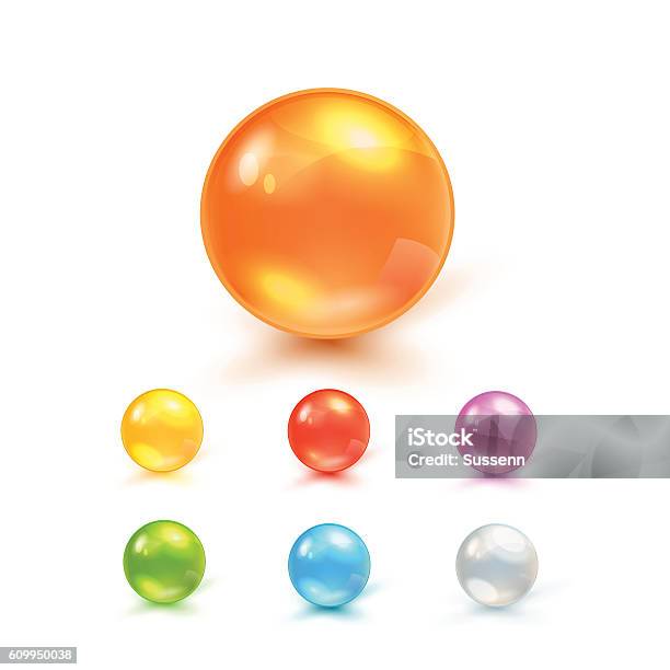 Set Of Balls Stock Illustration - Download Image Now - Sphere, Bubble, Three Dimensional