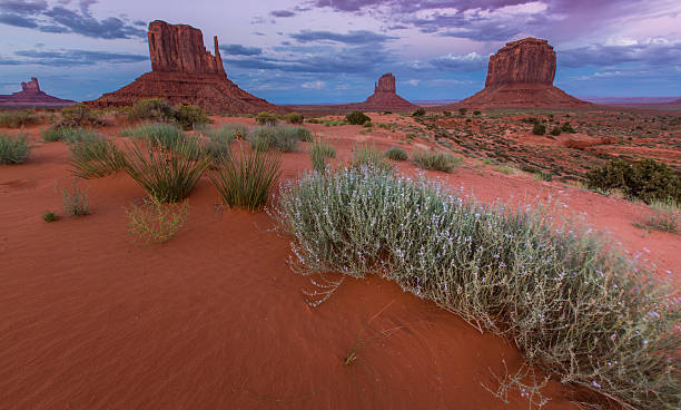 istock Monument Valley, Arizona, scenery, profiled on sunset sky 609951564