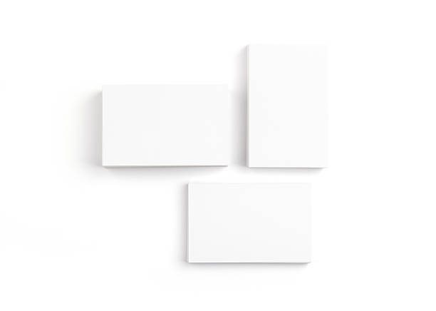 istock Business cards isolated on white 609954328