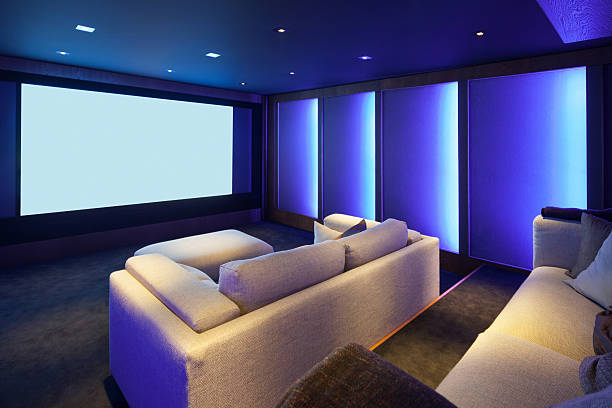 istock Home theater, luxury interior 609955216