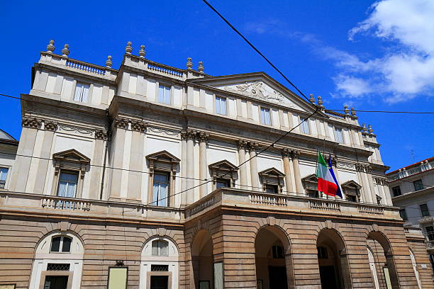 teatro en la ópera de la scala - milan italy stage theater opera house built structure fotografías e imágenes de stock