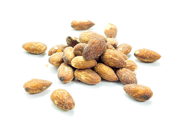 istock Brown almonds energy protein ingredient 610008822