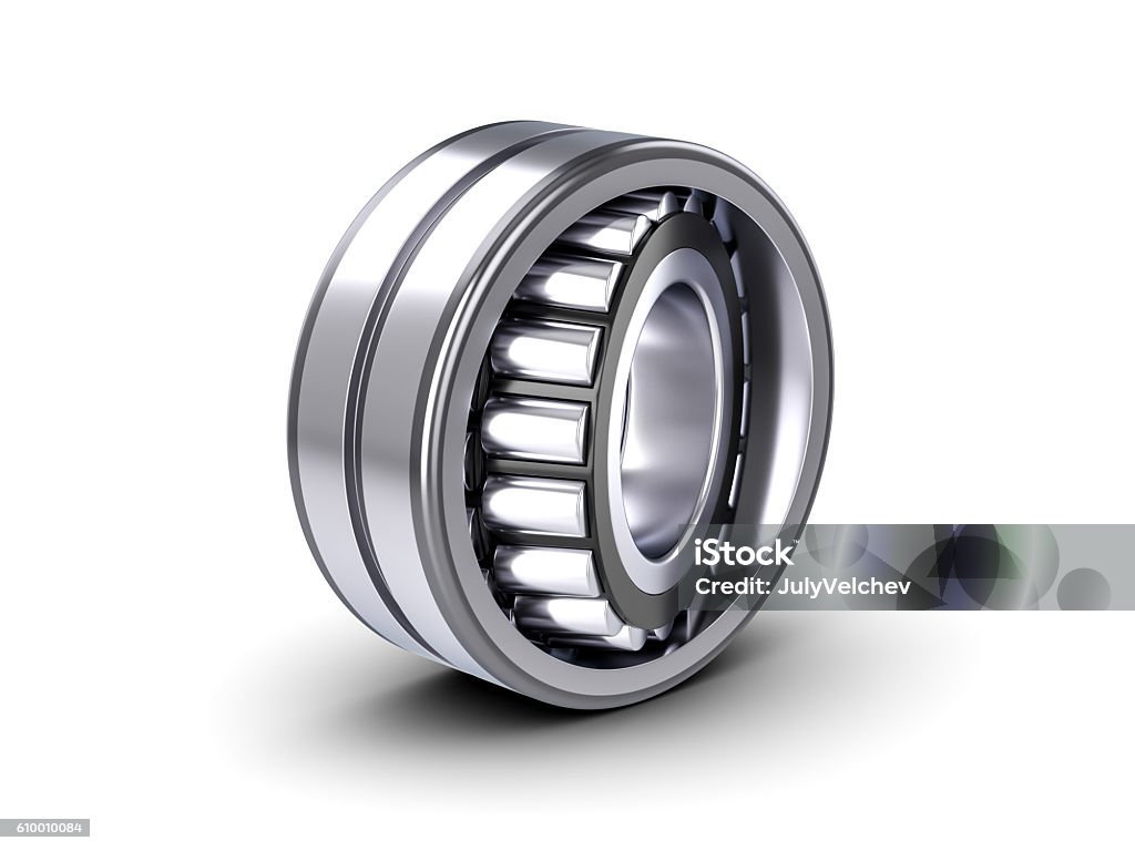 Roller bearing Roller bearing on a white background. 3D illustration. Ball Bearing Stock Photo