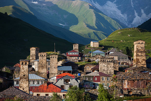 istock Village of Ushguli, Georgia 610014262