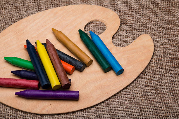 istock Wooden palette with pencils 610016166