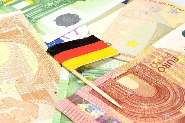 istock German flag and cash 610019732