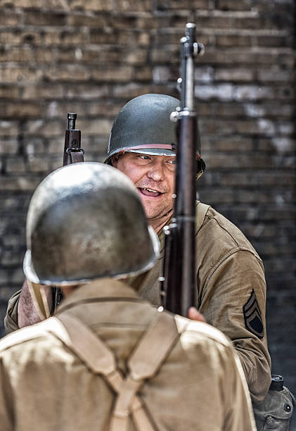 istock World War II US Army Sergeant Talking To Soldiers 610036204