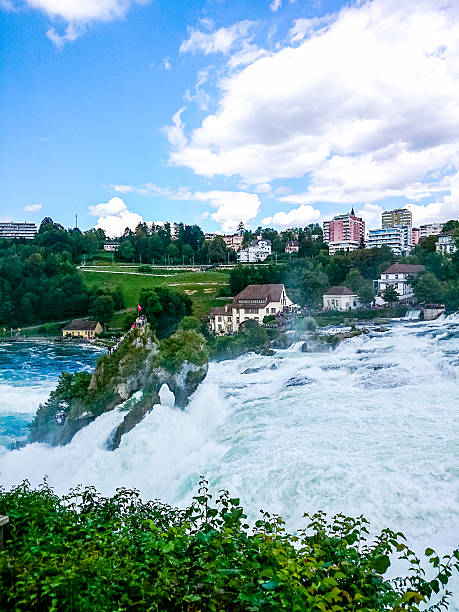 istock Rhine waterfall in Switzerland, closeup 610043764