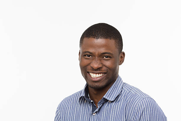 istock Afro-American businessman in studio 610044586