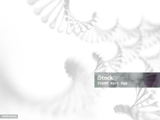 Simplified Dna Molecular Structure Stock Photo - Download Image Now - DNA, White Color, White Background