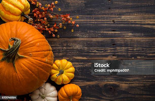 Fall Pumpkin Holiday Background Stock Photo - Download Image Now - Autumn, Pumpkin, Backgrounds