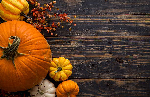 fundo de férias de outono de abóbora - pumpkin autumn october squash - fotografias e filmes do acervo