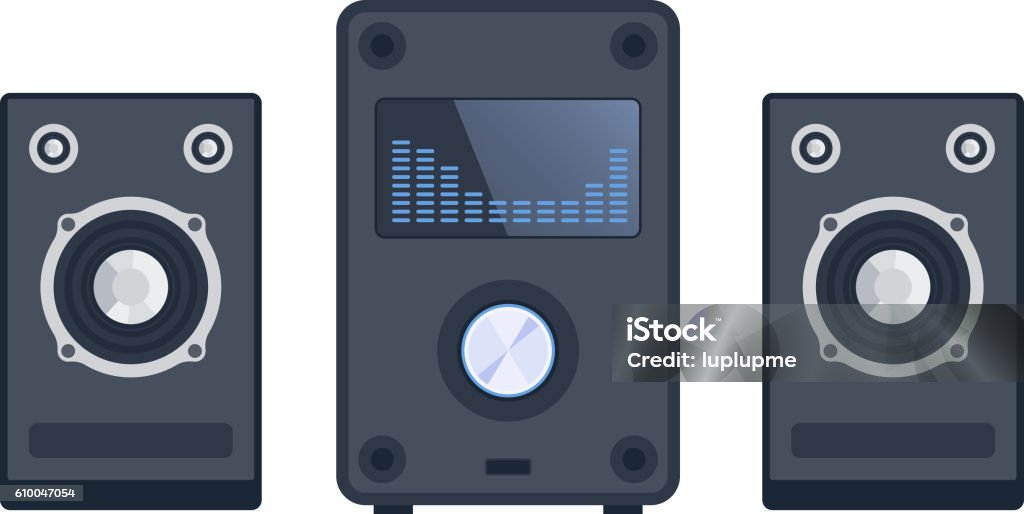 Vector Music System Music Systems Vector Stock Illustration - Download Image Now - Acoustic ...