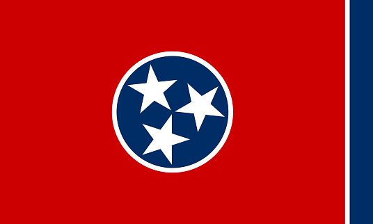 Tennessee flag, US State Flag, USA