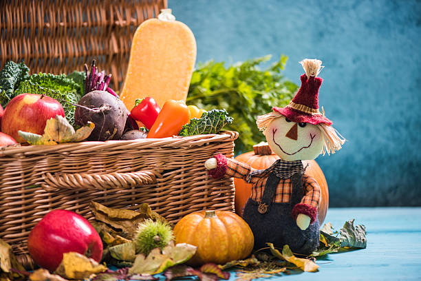 istock Thanksgiving concept, local harvest produce 610114950