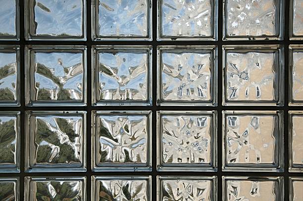 istock Wall of glass block 610116066