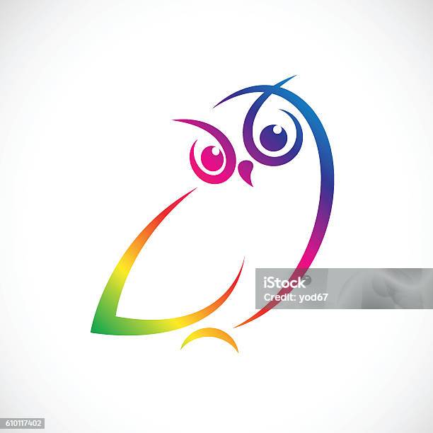 Vector Of Owl Design On White Background Stock Illustration - Download Image Now - Abstract, Animal, Animal Wildlife