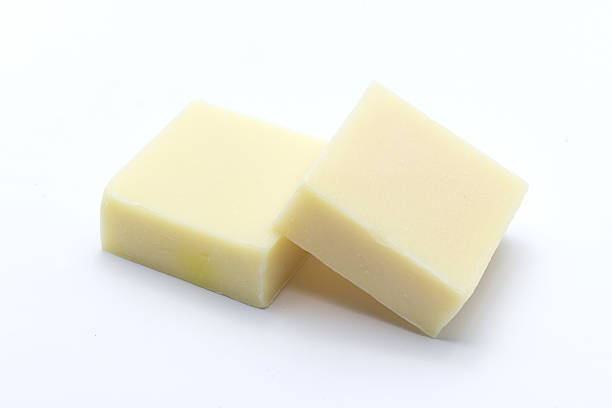 istock Rice milk soap produced from natural thailand isolated 610120180