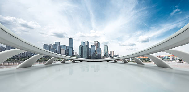 istock cityscape and skyline of chongqing from empty brick floor 610120590